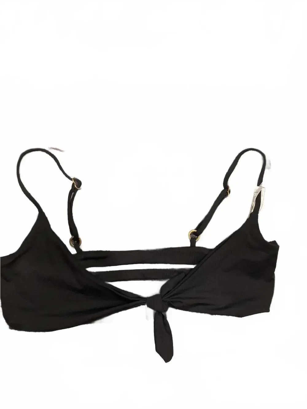 NWT L*Space Flashback Top Black Bikini Swimwear Size Small